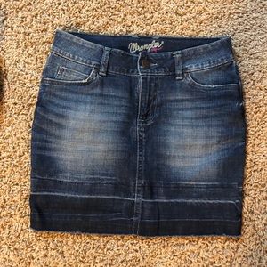 Wrangler jean skirt